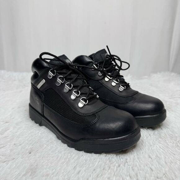 TIMBERLAND / Field Boot all black leather lace up combat boots / 5.5 - Picture 1 of 9